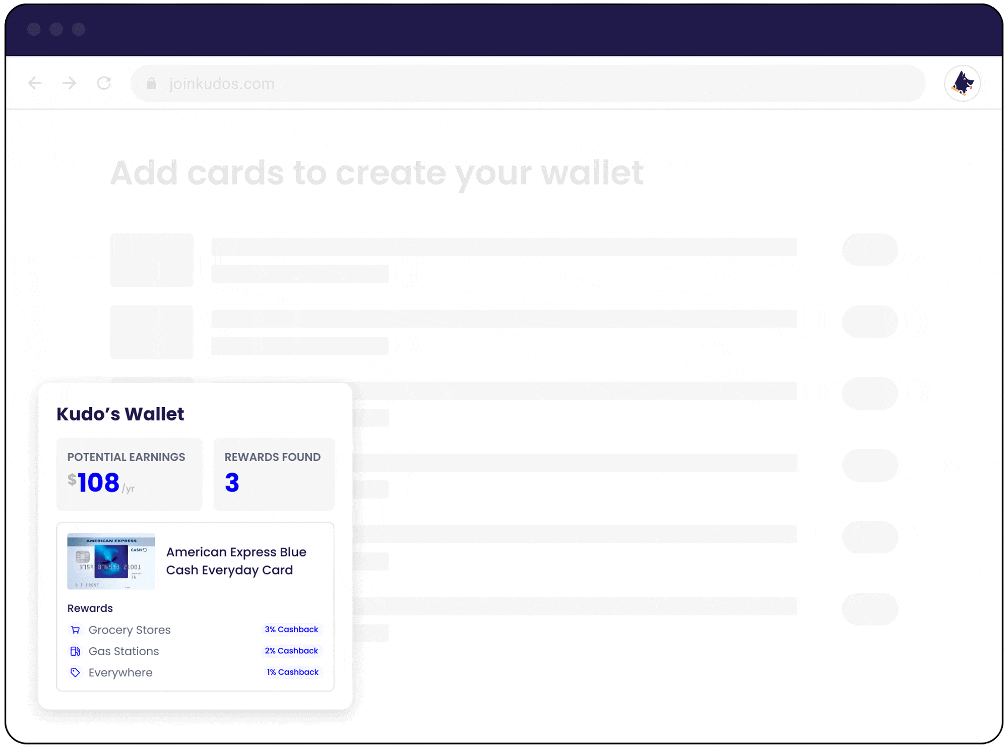 Kudos Smart Wallet